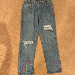 Vintage Levi’s Straight Leg Jeans with Original Embroidery